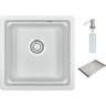 Кухонная мойка GRANULA KS-4501U, арктик (белый) 4501U APKTIK
